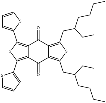 1,3-bis(2-ethylhexyl)-5,7-di(thiophen-2-yl)-4H,8H-benzo[1,2-c:4,5-c ']dithiophene-4,8-dione 구조식 이미지