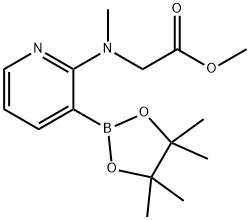 methyl 2-{methyl[3-(tetramethyl-1,3,2-dioxaborolan-2-yl)pyridin-2-yl]amino}acetate Structure