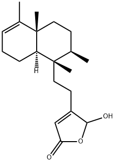 16-Hydroxycleroda-3,13-dien-15,16-olide Structure
