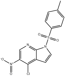 1H-Pyrrolo[2,3-b]pyridine, 4-chloro-1-[(4-methylphenyl)sulfonyl]-5-nitro- 구조식 이미지