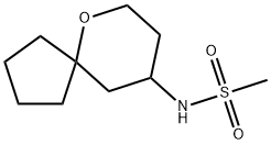 N-{6-oxaspiro[4.5]decan-9-yl}methanesulfonamid
e Structure