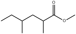 Hexanoic acid, 2,4-dimethyl-, methyl ester Structure