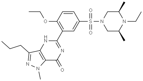 Methisosildenafil impure Structure