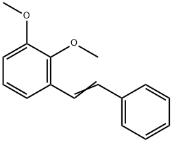 1,2-dimethoxy-3-(2-phenylethenyl)benzene Structure