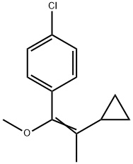 Benzene, 1-chloro-4-(2-cyclopropyl-1-methoxy-1-propen-1-yl)- Structure