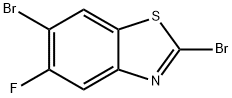 Benzothiazole, 2,6-dibromo-5-fluoro- Structure