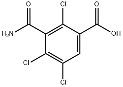 3-carbamoyl-2,4,5-trichlorobenzoic acid Structure