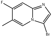 Imidazo[1,2-a]pyridine, 3-bromo-7-fluoro-6-methyl- Structure