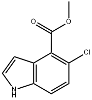 1H-Indole-4-carboxylic acid, 5-chloro-, methyl ester Structure