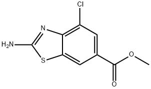 Methyl 2-Amino-4-chlorobenzothiazole-6-carboxylate Structure