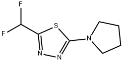 2-(difluoromethyl)-5-(pyrrolidin-1-yl)-1,3,4-thiadiaz
ole Structure