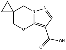 1',3'-Dihydrospirocyclopropane-1,2'-pyrazolo[3,2-b][1,3]oxazine-5'-carboxyli Structure