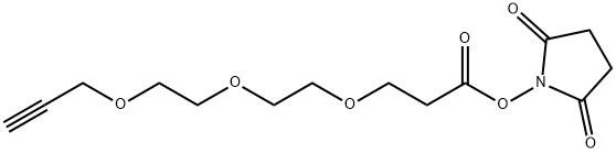 Propargyl-PEG3-NHS ester Structure
