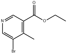 Ethyl 5-Bromo-4-methylnicotinate Structure