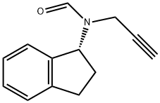 Formamide, N-[(1R)-2,3-dihydro-1H-inden-1-yl]-N-2-propyn-1-yl- 구조식 이미지