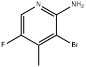 2-Pyridinamine, 3-bromo-5-fluoro-4-methyl- Structure