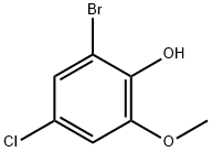 2-bromo-4-chloro-6-methoxyphenol Structure