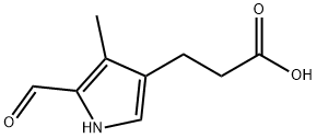 1H-Pyrrole-3-propanoic acid, 5-formyl-4-methyl- Structure