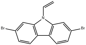 2,7-Dibromo-9-vinyl-9H-carbazole 구조식 이미지