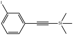 Benzene, 1-iodo-3-[2-(trimethylsilyl)ethynyl]- Structure