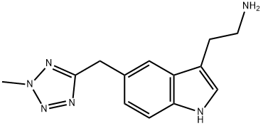 1H-Indole-3-ethanamine, 5-[(2-methyl-2H-tetrazol-5-yl)methyl]- 구조식 이미지