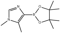 1H-Imidazole, 1,5-dimethyl-4-(4,4,5,5-tetramethyl-1,3,2-dioxaborolan-2-yl)- Structure