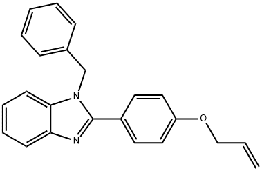 1H-Benzimidazole, 1-(phenylmethyl)-2-[4-(2-propen-1-yloxy)phenyl]- 구조식 이미지