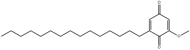 2,5-Cyclohexadiene-1,4-dione, 2-methoxy-6-pentadecyl- Structure