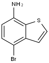 Benzo[b]thiophen-7-amine, 4-bromo- Structure