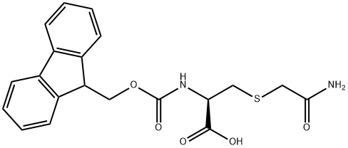 (9H-Fluoren-9-yl)MethOxy]Carbonyl Cys(methylcarboxamide)-OH Structure