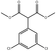 Propanedioic acid, 2-(3,5-dichlorophenyl)-, 1,3-dimethyl ester 구조식 이미지