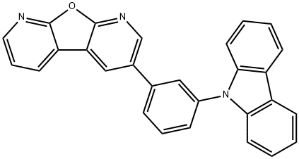 3-[3-(9H-carbazol-9-yl)phenyl]furo[2,3-b:5,4-b']dipyridine 구조식 이미지