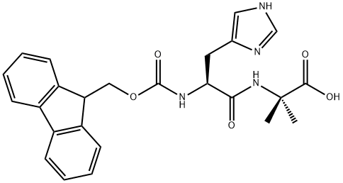 Fmoc-His-Aib-OH Structure