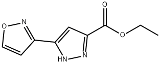 1H-Pyrazole-3-carboxylic acid, 5-(3-isoxazolyl)-, ethyl ester Structure