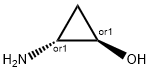 Cyclopropanol, 2-amino-, (1R,2R)-rel- Structure