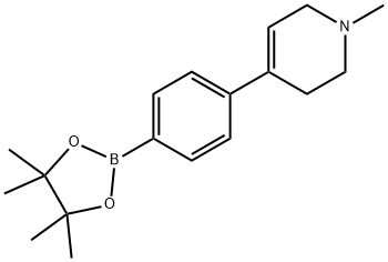 4-(1-Methyl-1,2,3,6-tetrahydropyridin-4-yl)phenylboronic acid pinacol ester Structure