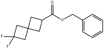 Spiro[3.3]heptane-2-carboxylic acid, 6,6-difluoro-, phenylmethyl ester Structure