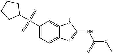 Cyclopentylalbendazole sulfone Structure