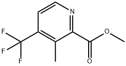 2-Pyridinecarboxylic acid, 3-methyl-4-(trifluoromethyl)-, methyl ester Structure