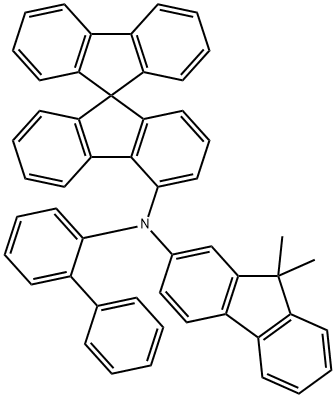 N-(2-biphenyl)-N-(9,9-dimethylindol-2-yl)-9,9-spirobifluorene-4-amine Structure