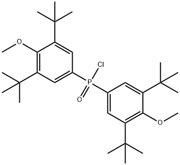 Phosphinic chloride, P,P-bis[3,5-bis(1,1-dimethylethyl)-4-methoxyphenyl]- Structure