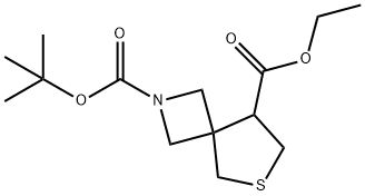 2-tert-butyl 8-ethyl 6-thia-2-azaspiro[3.4]octane-2,8-dicarboxylate(WX102522) Structure