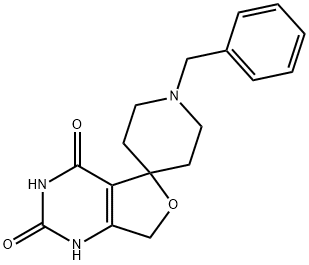 Spiro[furo[3,4-d]pyrimidine-5(1H),4'-piperidine]-2,4(3H,7H)-dione, 1'-(phenylmethyl)- 구조식 이미지