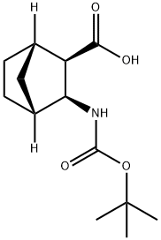 Bicyclo[2.2.1]heptane-2-carboxylic acid, 3-[[(1,1-dimethylethoxy)carbonyl]amino]-, (1S,2R,3S,4R)- Structure