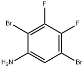 Benzenamine, 2,5-dibromo-3,4-difluoro- Structure