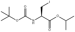 Alanine, N-[(1,1-dimethylethoxy)carbonyl]-3-iodo-, 1-methylethyl ester Structure