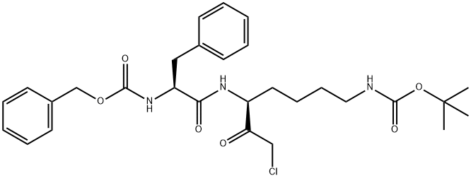 Z-Phe-Lys(Boc)-COCH2Cl 구조식 이미지