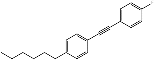 Benzene, 1-fluoro-4-[(4-hexylphenyl)ethynyl]- (9CI) Structure