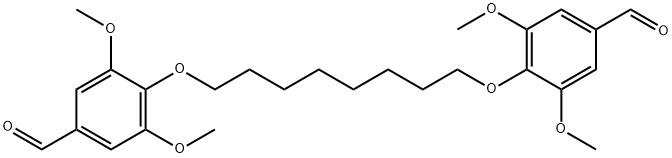 Benzaldehyde, 4,4'-[1,8-octanediylbis(oxy)]bis[3,5-dimethoxy- Structure