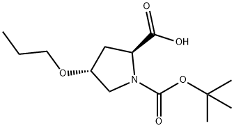 (4R)-1-Boc-4-propoxy-L-proline Structure